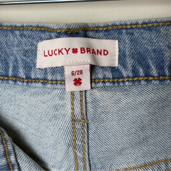 Lucky Brand Distressed Light Blue Jean Shorts - Picture 3 of 7